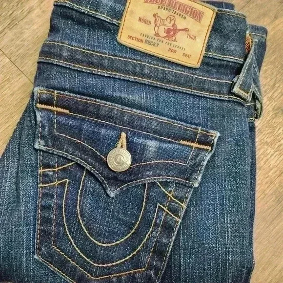 TRUE RELIGION  BECKY FIT SIZE 24 jean - Picture 3 of 7
